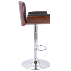 Tabouret de bar Gris Tissu 