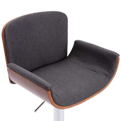 Tabouret de bar Gris Tissu 