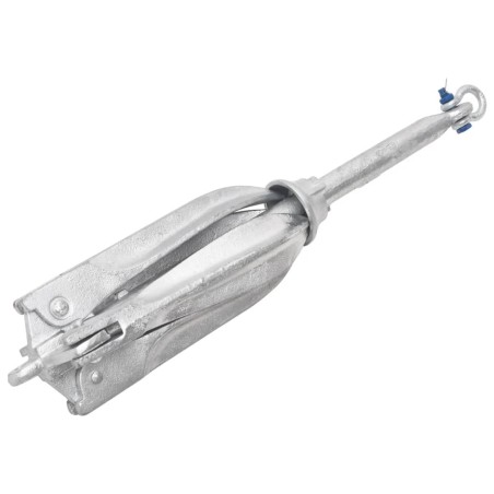Ancre pliable argenté 12 kg fonte galvanisée à chaud 