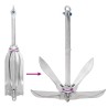Ancre pliable argenté 12 kg fonte galvanisée à chaud 