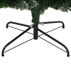 Sapin de Noël artificiel à charnières avec baies rouges 150 cm 