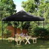 Tente de réception pliable escamotable noir 292x292x315 cm 