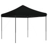 Tente de réception pliable escamotable noir 292x292x315 cm 