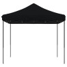 Tente de réception pliable escamotable noir 292x292x315 cm 