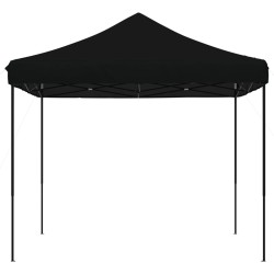 Tente de réception pliable escamotable noir 292x292x315 cm 