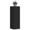 Supports pour plantes 2 pcs noir 33x33x100 cm bois d'ingénierie 