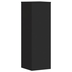 Supports pour plantes 2 pcs noir 33x33x100 cm bois d'ingénierie 