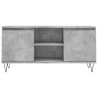 Meuble TV gris béton 104x35x50 cm bois d'ingénierie 