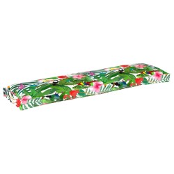 Coussins de palette pour banc 2 pcs Jungle tropicale 150x40x8 cm Tissu Oxford 