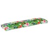 Coussins de palette pour banc 2 pcs Jungle tropicale 150x40x8 cm Tissu Oxford 