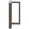 Pieds de table à manger en T, 2 pièces, noir, 70 x 35 x (72-73) cm, acier 
