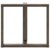 Pieds de table à manger en T, 2 pièces, noir, 70 x 35 x (72-73) cm, acier 