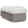 Cadre de lit sans matelas taupe 90x190 cm tissu 