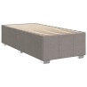 Cadre de lit sans matelas taupe 90x190 cm tissu 