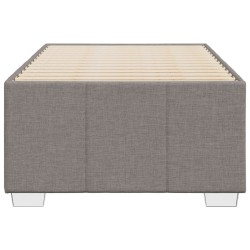 Cadre de lit sans matelas taupe 90x190 cm tissu 