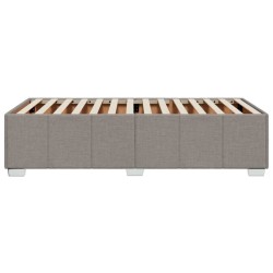 Cadre de lit sans matelas taupe 90x190 cm tissu 