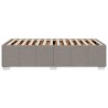 Cadre de lit sans matelas taupe 90x190 cm tissu 