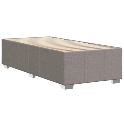 Cadre de lit sans matelas taupe 90x190 cm tissu 