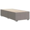 Cadre de lit sans matelas taupe 90x190 cm tissu 