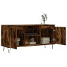 Meuble TV chêne fumé 104x35x50 cm bois d'ingénierie 