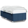 Cadre de lit sans matelas bleu 90x190 cm tissu 