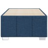 Cadre de lit sans matelas bleu 90x190 cm tissu 