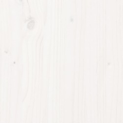 Cadre de lit sans matelas blanc bois massif 100x200 cm 