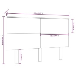 Tête de lit 139x6x82,5 cm Bois massif de pin 