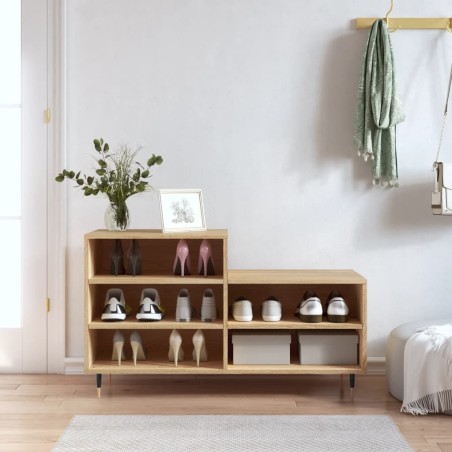 Armoire à chaussures Chêne sonoma 102x36x60cm Bois d'ingénierie 