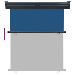 Auvent latéral de balcon 145x250 cm Bleu 