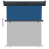 Auvent latéral de balcon 145x250 cm Bleu 