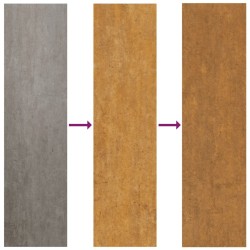 Lit surélevé de jardin 100x100x41 cm acier corten 