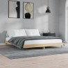Cadre de lit sans matelas chêne sonoma 150x200 cm 