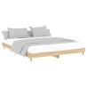 Cadre de lit sans matelas chêne sonoma 150x200 cm 