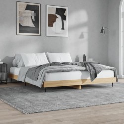 Cadre de lit sans matelas chêne sonoma 150x200 cm 