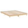 Cadre de lit sans matelas chêne sonoma 150x200 cm 