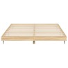 Cadre de lit sans matelas chêne sonoma 150x200 cm 