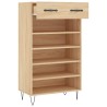 Armoire à chaussures chêne sonoma 60x35x105cm bois d'ingénierie 