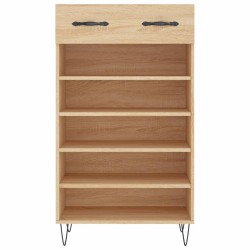 Armoire à chaussures chêne sonoma 60x35x105cm bois d'ingénierie 