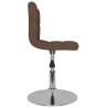 Tabouret de bar pivotant Marron Tissu 