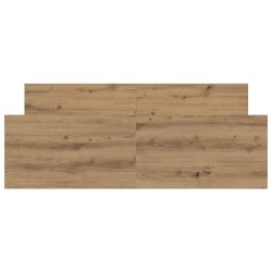 Cadre de lit sans matelas chêne artisanal 140x200 cm 