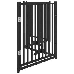 Barrière pour chiens avec porte 4 panneaux bois de sapin massif 
