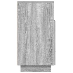Table de chevet avec 2 tiroirs sonoma gris 36x36x68 cm 