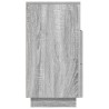 Table de chevet avec 2 tiroirs sonoma gris 36x36x68 cm 