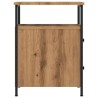 Tables de chevet 2 pcs chêne artisanal bois d'ingénierie 