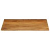 Dessus de table à bord vivant 90x80x3,8 cm bois massif manguier 
