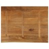 Dessus de table à bord vivant 90x80x3,8 cm bois massif manguier 