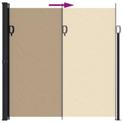 Auvent latéral rétractable beige 200x300 cm 