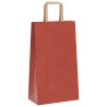 Sacs en papier 250 pcs avec poignées rouge 21x11x36 cm 
