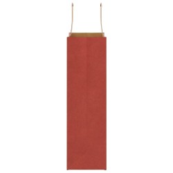 Sacs en papier 250 pcs avec poignées rouge 21x11x36 cm 